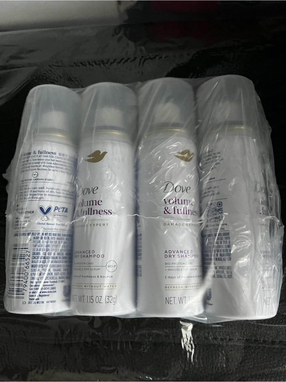 Dove Volume & Fullness Advanced Dry Shampoo - White (Set of 4)